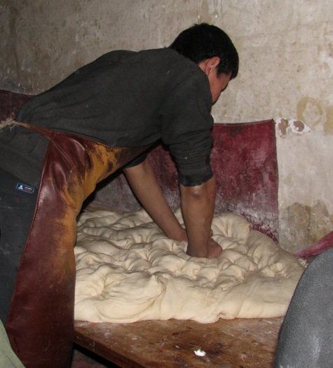 kneading dough